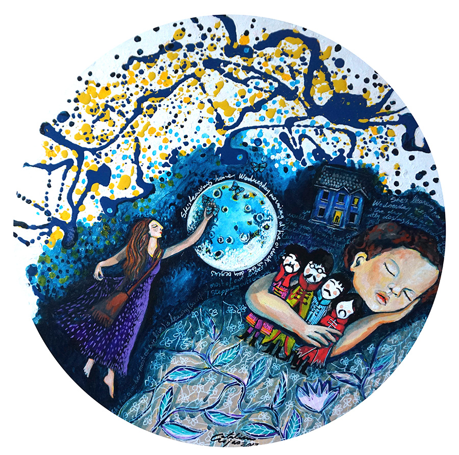 7-SHE´S-LIVING-HOME,-Chile-2017,-50-cms-de-diametro